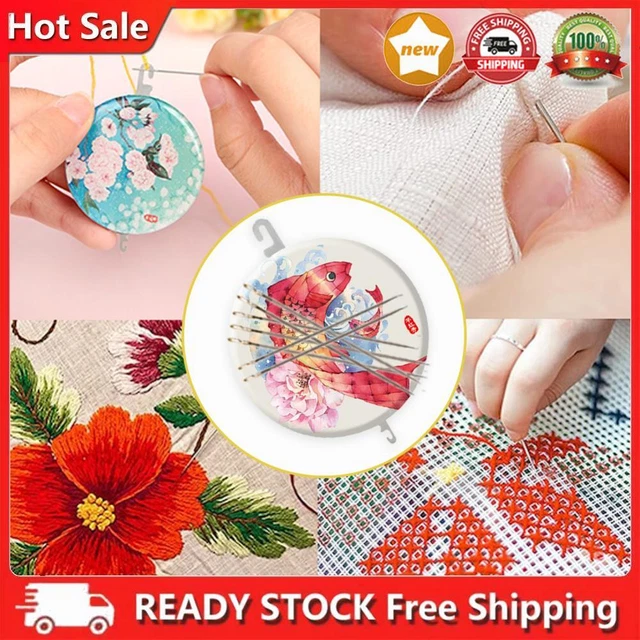 HOOK NEEDLE THREADER Round Refrigerators Decor Sticker for Adult