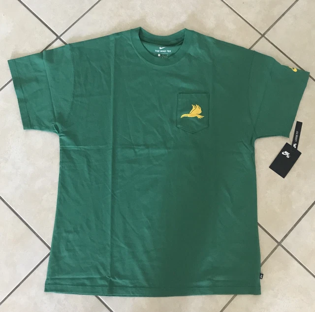NIKE Men’s L SB x Parra Brazil Kit Olympics Tee T-Shirt Green Yellow CZ3492-312