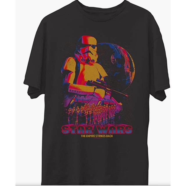 Junk Food Mens Star Wars Empire Strikes Back Movie Black T-Shirt Small NWT