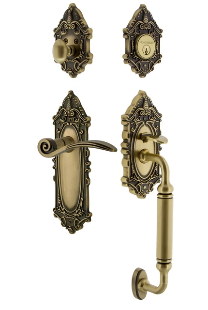 Nostalgic Warehouse VICSWN_ESET_234_CG_RH Victorian Right Handed - Brass