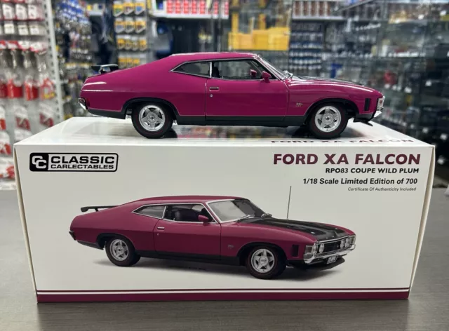 371187 Ford Xa Falcon Rpo83 Coupe Wild Plum 1:18 Scale Die Cast Model Car