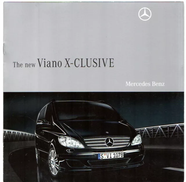 Mercedes-Benz Viano X-clusive 2008 UK Market Sales Brochure 3.5 3.0 CDi