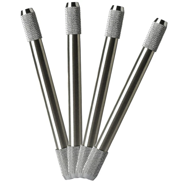 Angus Stoke Coprimatite in vera pelle – Coprimatite in pelle per matita, matita di grafite, matita da disegno – Prolunga per penna – Tappo Stuart cucito a mano (5X Naturale/Beige