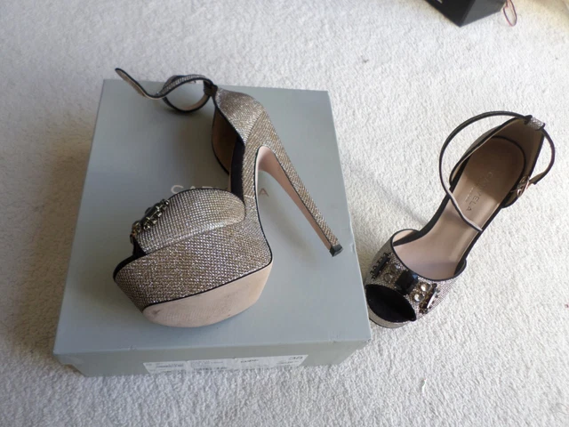 CARVELA KURT GLORY Croc Print Strappy Sandals UK 5 38 42.99