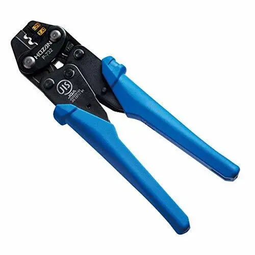 HOZAN Crimping pliers P-732 tool 1.25/2 Compact For bare crimp terminal sleeve