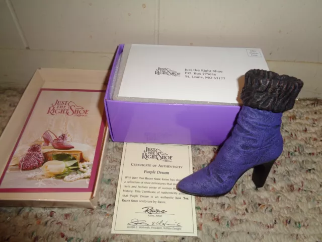 Just The Right Shoe - By Raine Willitts - Purple Dream - #25037 - With Coa - Wow