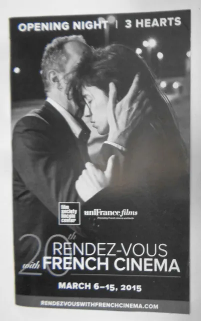 3 Cuori Playbill, Apertura Notte 20th Anniversario Rendez-Vous Con French Cinema