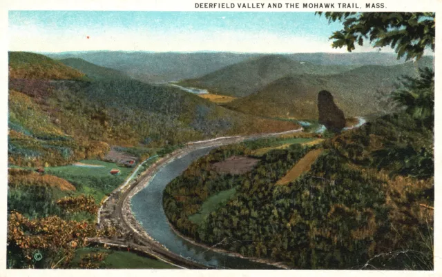 Vintage Postcard Deerfield Valley Mohawk Trail Massachusetts C. R. Canedy Pub.