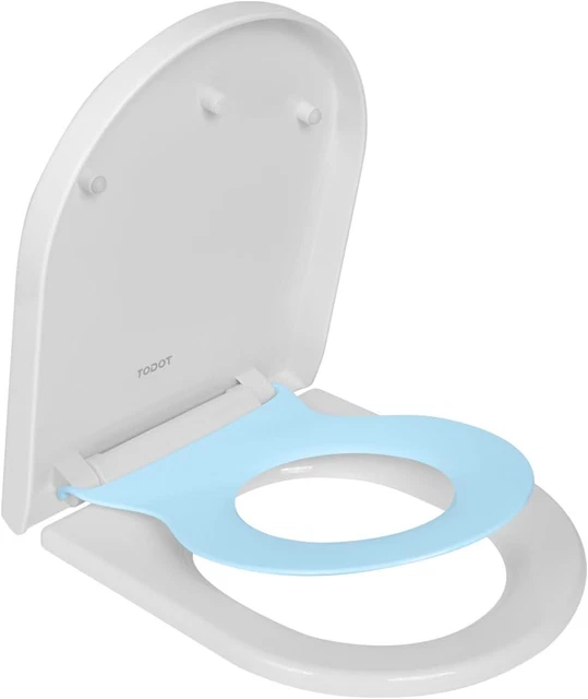 Siège De Toilette VidaXL – Bleu Ovale – Fermeture En Douceur – Neuf Dans Son Emballage