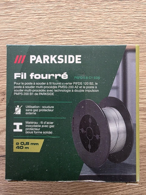 Bobine De Fil Fourré Parkside PSFD 0,6 Mm / 206 M - Fil D'Acier Avec Gaz De Protection Intégré | Pour Soudure MIG Sans Bouteille Externe - 2