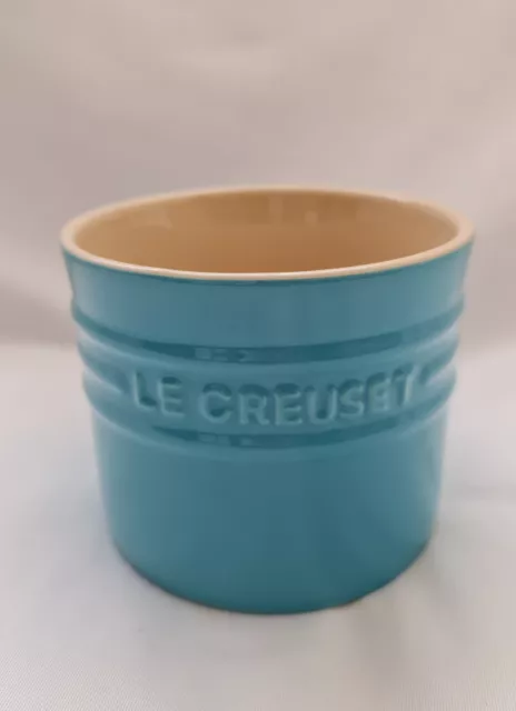 Le Creuset Teal Utensil Jar Holder Pot