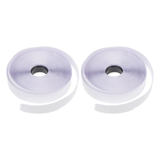 2 Rolls Selbstklebendes Hakenband Doppelklebeband Glattes Haar