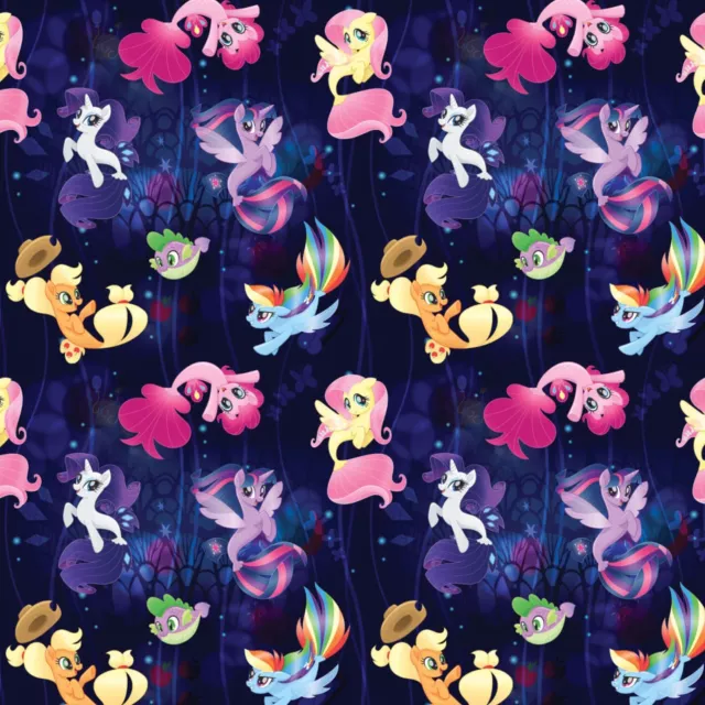 My Little Pony Faraway Adventures 100% cotton sewing fabric material BTHY Hasbro