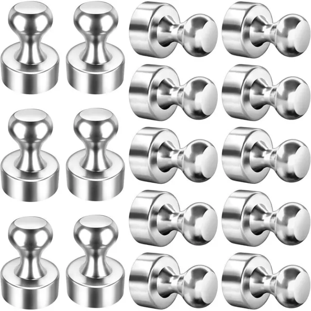 Metal Push Pin Magnets Strong Neodymium Noticeboard Skittle Fridge Whiteboard 3