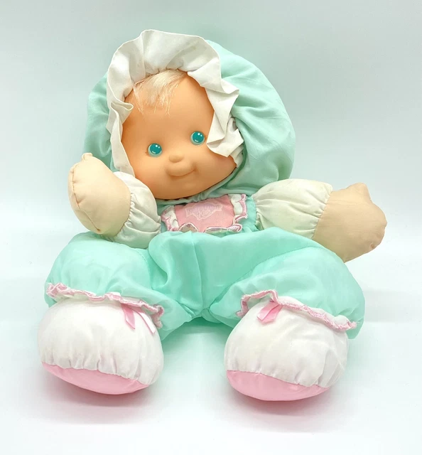 Vintage 1990s Fisher Price Puffalump Kids Mint Green Baby Girl Doll Plush 4091