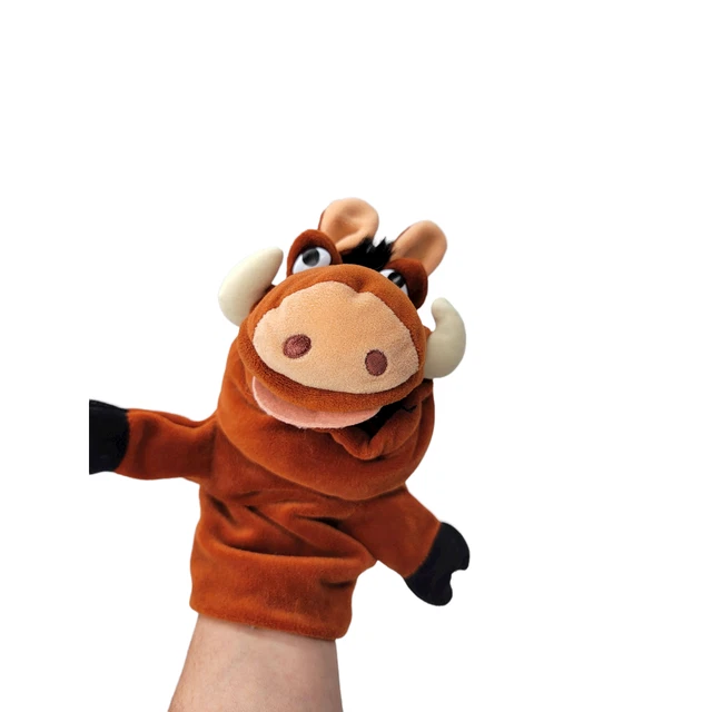WALT DISNEY WARTHOG Lion King Pumbaa Hand Puppet 11'' Plush Toy 9.96