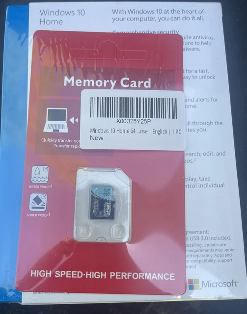 Windows Os Card MICROSOFT WINDOWS 11 Home Full Version USB English 32/64 Bit & 32gb ...