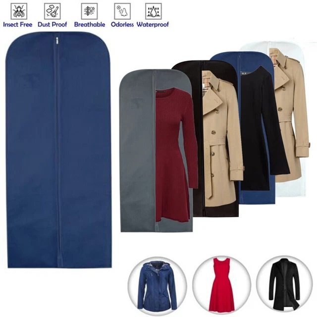 Travel Long Dress Bag Breathable Clothes Carrier Ladies Garment Gown Zip Cover