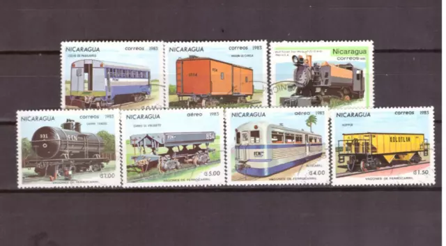 Nicaragua - Trains Sc# 1241-1247 (108)