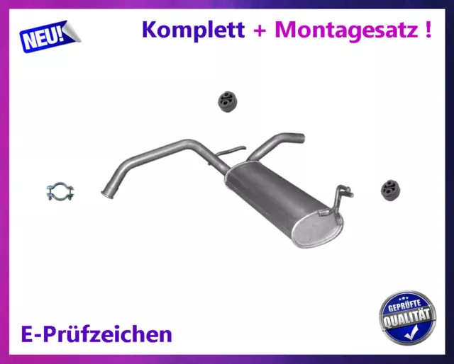 Auspuff Citroen C1, Toyota Aygo, Peugeot 107 1.0 Endschalldämpfer + Montagesatz