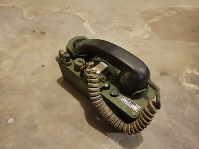 US Army Field Telephone Set TA-312/PT Vintage Military Radio Phone