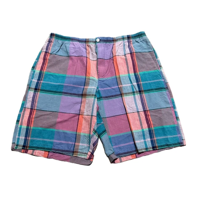 BD Baggies Men's Shorts Plaid Size L 90s Surf Skate Streetwear Vintage