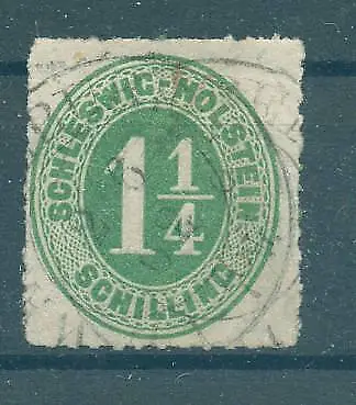 SCHLESWIG-HOLSTEIN 1865 Nr 9 gestempelt (227124)