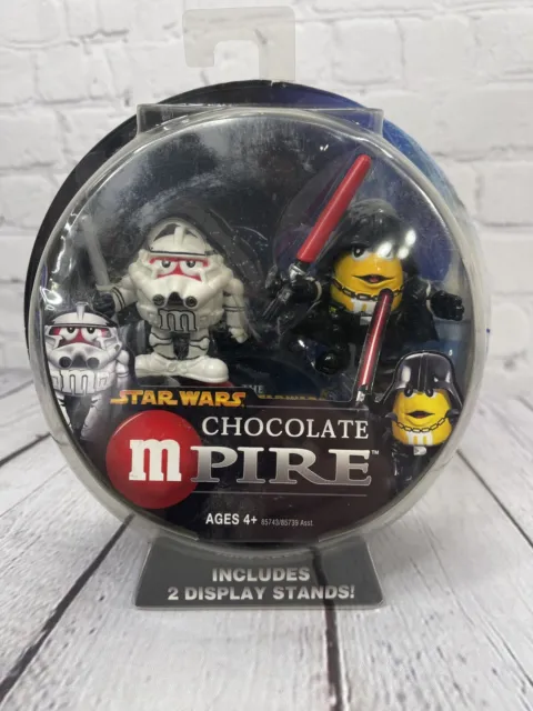 Star Wars Chocolate MPIRE Darth Vader & Clone Trooper M&M’s Figures NEW SEALED