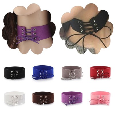 ARO Franela Círculo o grande Cuerda de cuero Cuello m Collar Aro gótico Punk Rock 