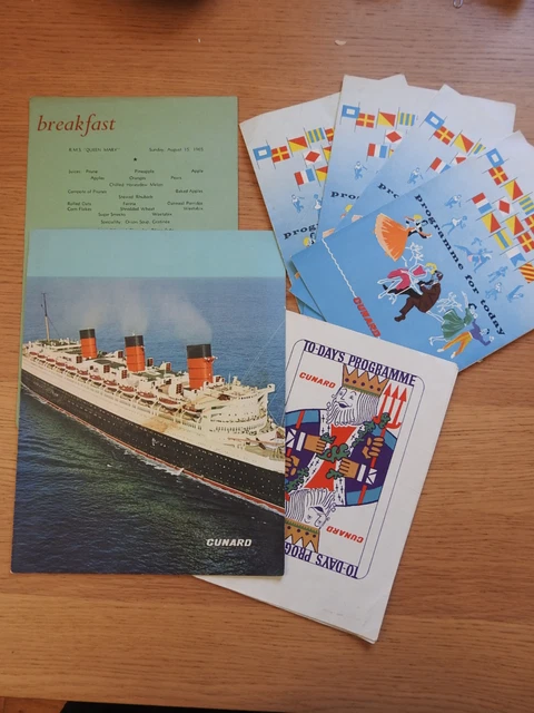 CUNARD RMS QUEEN Mary Menus Daily Programmes 1965 9 99 PicClick UK cunard-rms-queen-mary-menus-daily-programmes-1965-9-99-picclick-uk