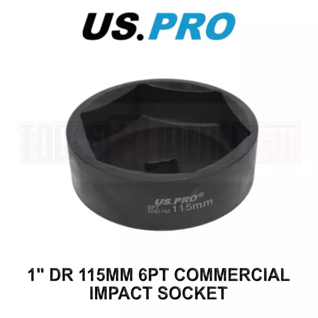 Toma de impacto comercial 3962" US PRO Tools 1"" DR 115 mm 6pt