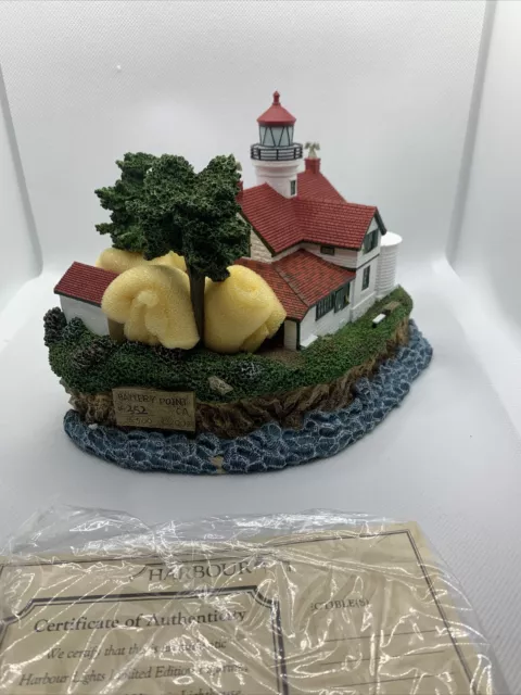 HARBOUR LIGHTS BATTERY POINT CALIFORNIA COLLECTIBLE FIGURINE #278 Artist Signed