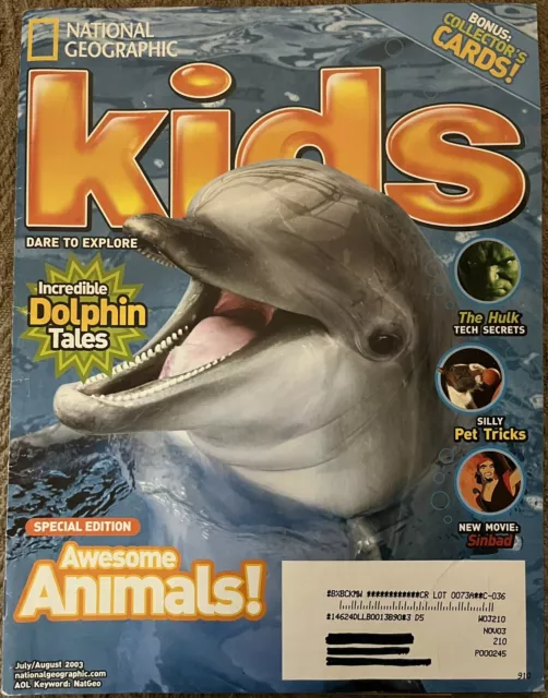 2005 JUNE NATIONAL GEOGRAPHIC KIDS MAGAZINE - AWESOME ANIMALS COVER - L  18317