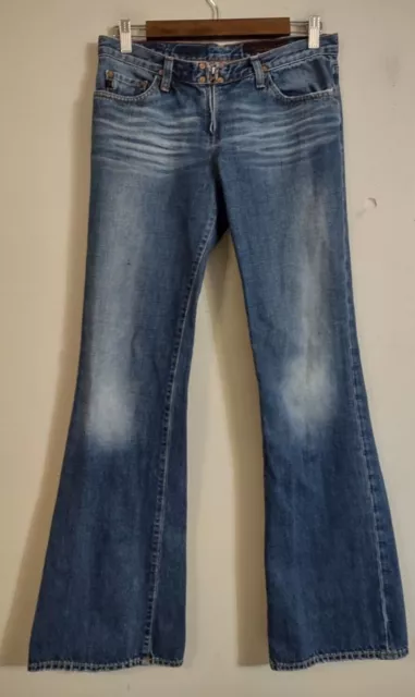 AG Adriano Goldschmied Womens Size 27 low Rise Flare Denim Jeans