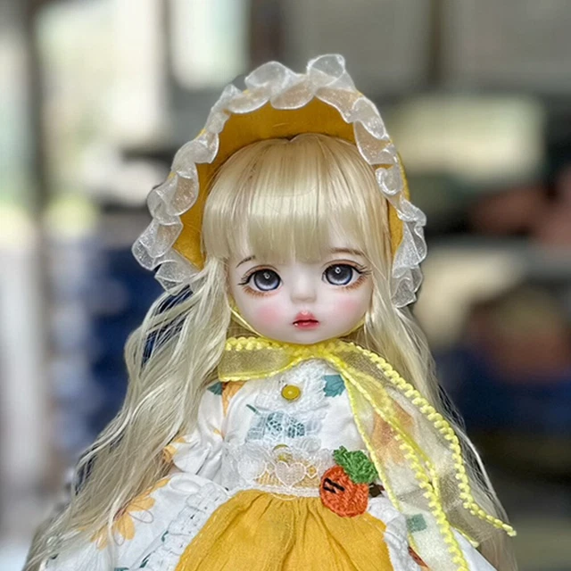 New Full Set 1/6 BJD Doll Girls Eyes + Hair + Makeup + Clothes + Shoes Kids Toys