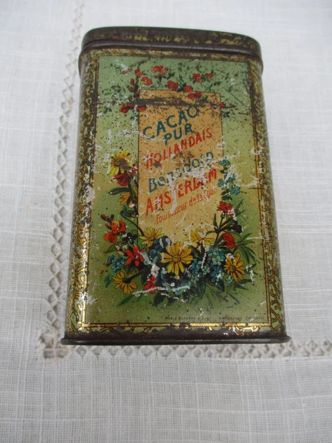 BELLE BOÎTE ANCIENNE en tôle lithographiée Cigarillos Néron circa 1920