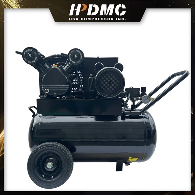 7 Cfm @115Psi 2Hp Portable Horizontal Tank Electric Air Compressor 20 Gallons