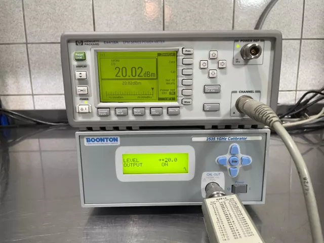 Agilent HP E4418A  Powermeter mit 8481 A Kopf & Kabel 6 Mon Gar