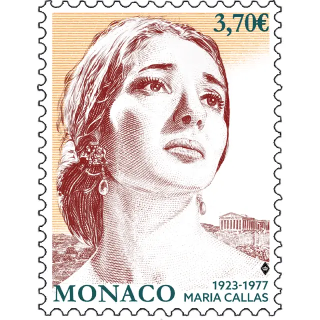 monaco 2023  woman 100 Birth MARIA CALLAS 1923 1977 artist singer voice 1v mnh