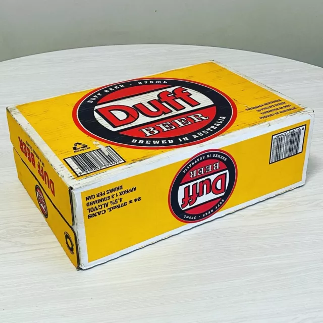 The Simpsons Duff Beer  Cans x 24 in Case (empty)