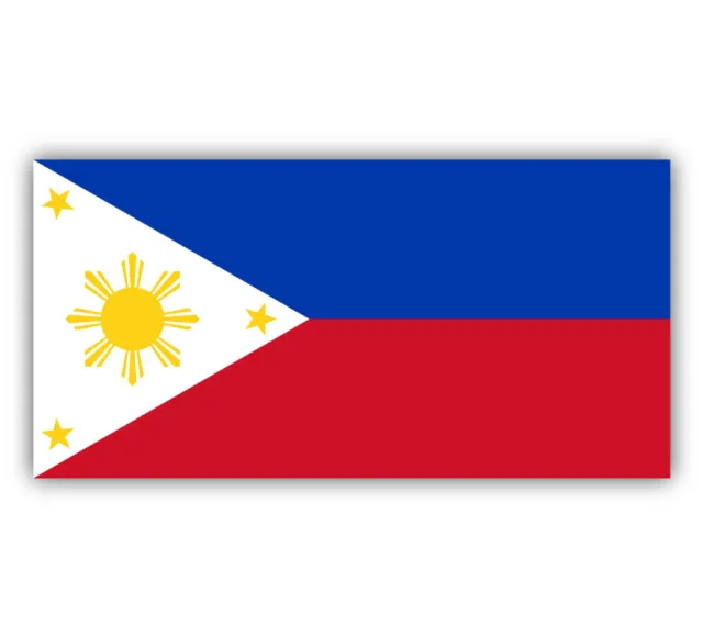 Philippines Shaped Flag Vinyl Decal Sticker