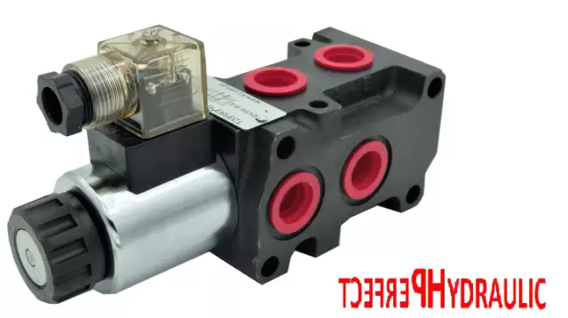 Hydraulic 6 Port Solenoid Diverter Selector Valve 1/2 BSP 12VDC 13gpm 50L DVS6