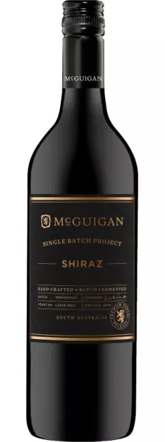 Mcguigan Wines Single Batch Project Shiraz 750ml Bottle Case of 6