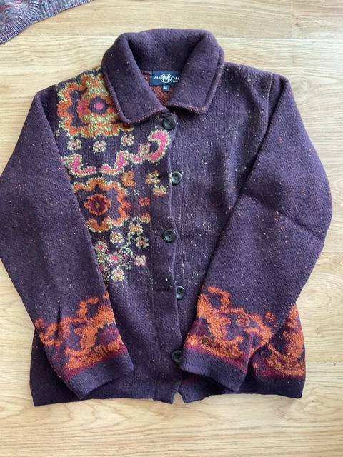 Débardeur Femme Terry Lane Violet Taille M - 100% Cachemire, Neuf Avec Étiquettes
