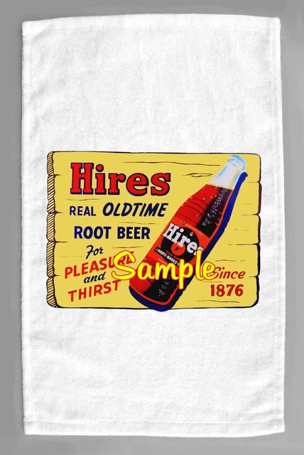 Hires Root Beer Bottle Soda Microfiber Hand Towel Citrus Cola