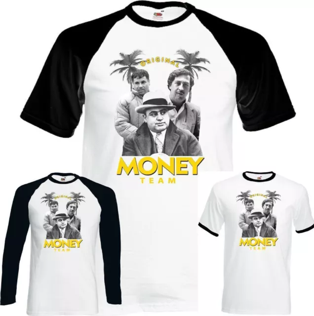 Pablo Escobar T-Shirt El Chapo Al Capone Hommes Drôle Gangster Mafia Drogue