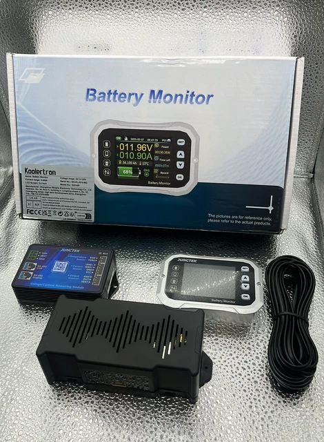 Monitor batteria LCD impermeabile con allarme a bassa tensione 12 V, 36