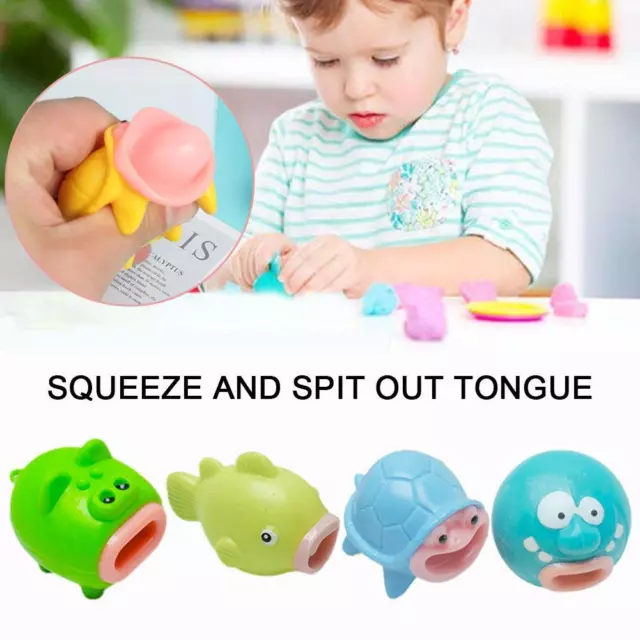Cute Mini Animal Kawaii Fish Pig Tortoise Squeeze Toys Stretch Anti-Stress Soft-