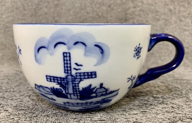 Delftware Royal Twickel Ter Steege Bv Cup Handpainted Dutch Windmill Cup