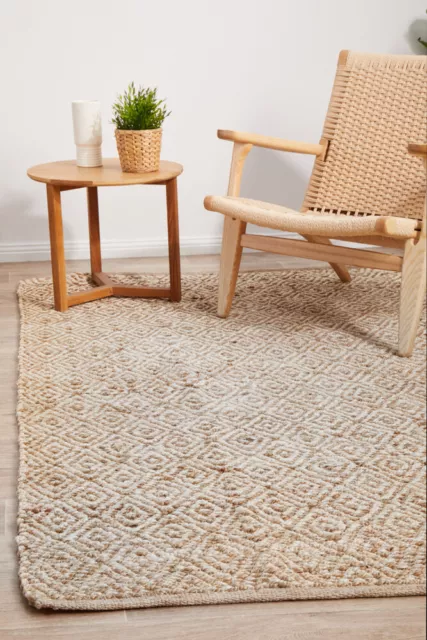 Quincy Dimond's Natural Tribal Reversible Hand-Made Modern Rug Carpet